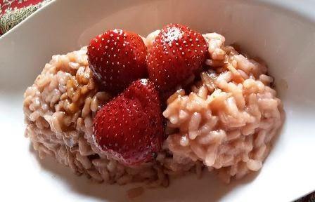 Risotto alle fragole e aceto balsamico