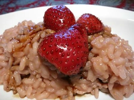 Risotto alle fragole e aceto balsamico