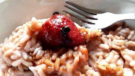 Risotto alle fragole e aceto balsamico