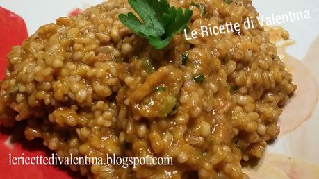 5 cereali risottati con zucchine e gamberetti nel Bimby