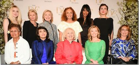 Dakota Fanning, Adimaimalaga Tafuna'i, Tina Brown, Samar Minallah Khan, Hillary Rodham Clinton, Melanne Verveer, Diane von Furstenberg, Becky Straw, Naomi Campbell, Maggie Gyllenhaal, Gabby Giffords