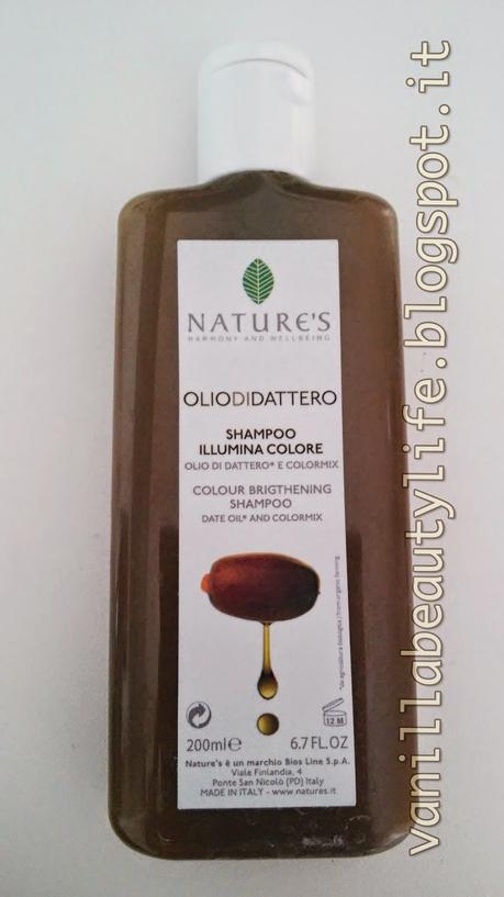 Quick review - Nature’s (Olio di dattero) – Shampoo illumina colore con olio di dattero e color mix
