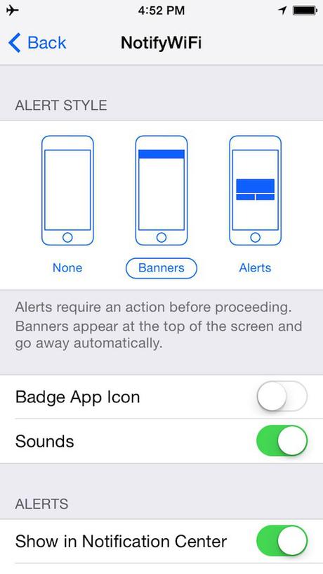 Tweak Cydia (iOS 8.x.x) – NotifyWifi7 (iOS 7 & 8) si aggiorna con supporto anche a iOS 8.x.x [Aggiornato Vers. 1.1-4]