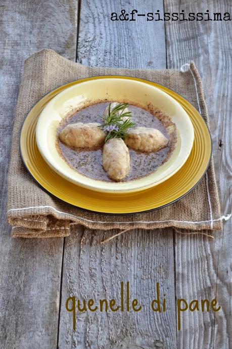 quenelle di pane su pesto di nocciole