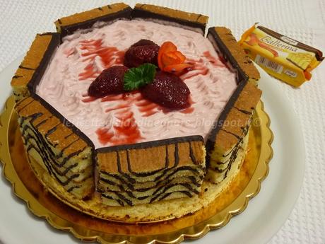 Cheesecake fragole e vaniglia