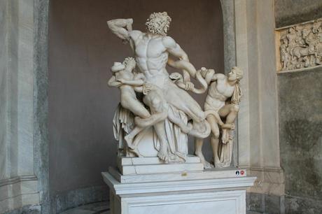 Il gruppo scultore del Laocoonte e i suoi figli conservato ai Musei Vaticani