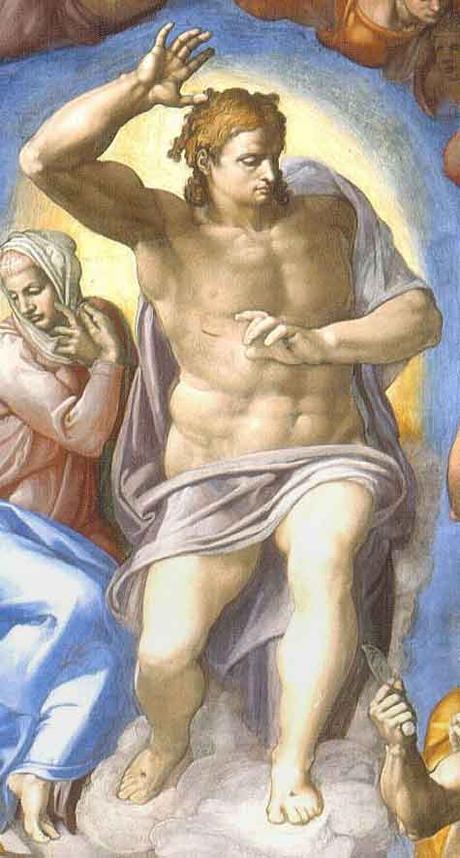 La figura del Cristo del Giudizio Universale di Michelangelo