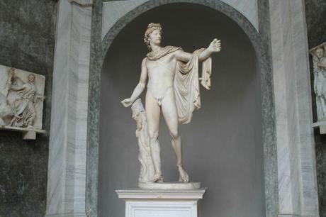 La statua Apollo del Belvedere conservata ai Musei Vaticani