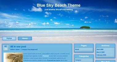 Blue Sky Beach Theme