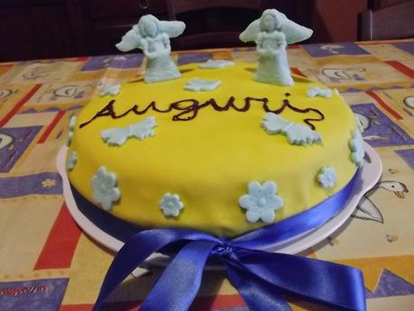 TORTA PRIMA COMUNIONE IN PASTA DI ZUCCHERO