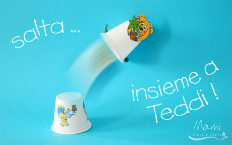 Riciclare i vasetti di yogurt: salta con Teddi!