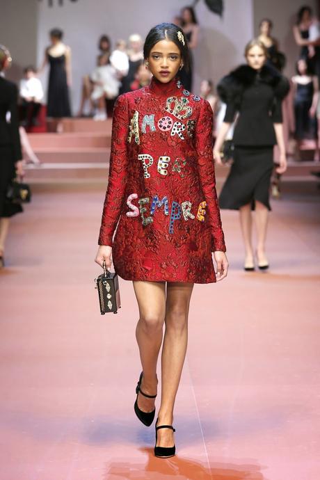 Inno alla mamma Sfilata Dolce & Gabbana autunno inverno 2015-2016