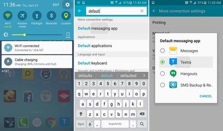 Come cambiare l’App di messaggistica predefinita sul Galaxy S6
