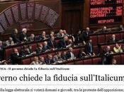 Italicum, fiducia Renzi ‘manganella’ Parlamento