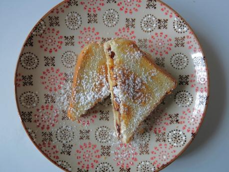 Toast banane e cioccolato