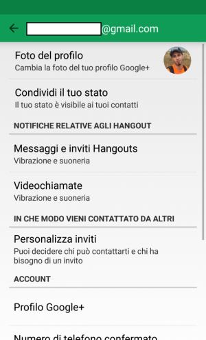 Come mostrare quale dispositivo stiamo usando su Hangouts