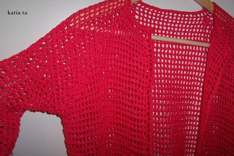 camicia lampone a crochet