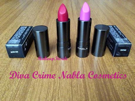 Nabla Cosmetics Diva Crime (Alter Ego e Vertigo): Swatches e Comparazioni