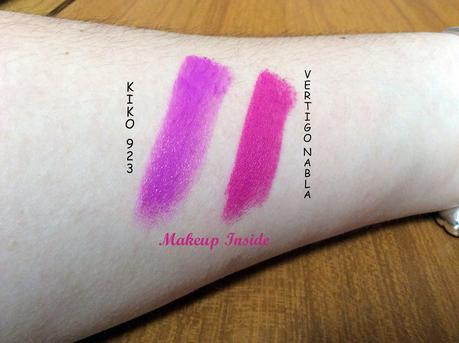 Nabla Cosmetics Diva Crime (Alter Ego e Vertigo): Swatches e Comparazioni