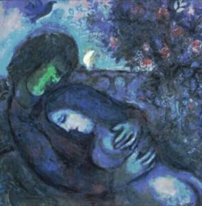 Chagall, Traum der Liebenden (sogno d'amore)