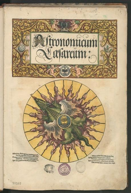 MERAVIGLIOSI DECORI GRAFICI NEL LIBRO DI ASTRONOMIA “ASTRONOMICUM CAESAREUM”