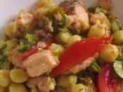 Chicche salmone zucchine fiore