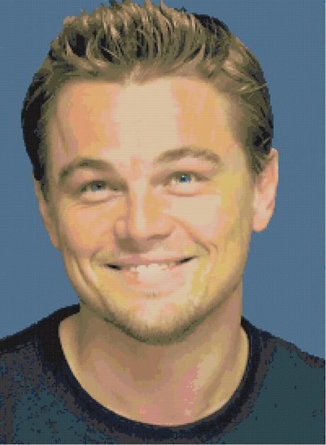 Schema per il punto croce: Leonardo Di Caprio_2