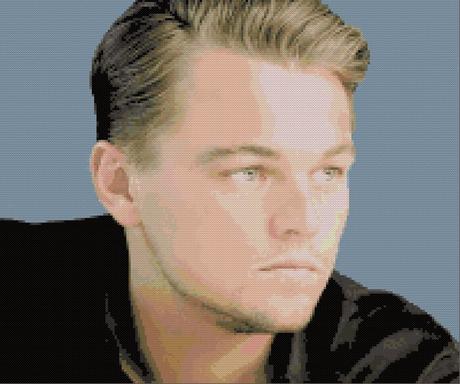 Schema per il punto croce: Leonardo Di Caprio_3