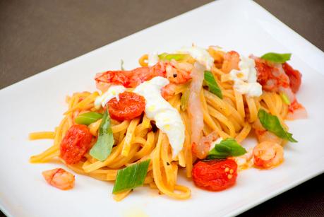 Tagliolini con gamberi rossi