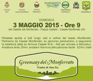 3 maggio 2015 - tour FIAB Monferrato Greenway