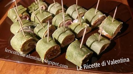 Rotolini di crepes alle erbe