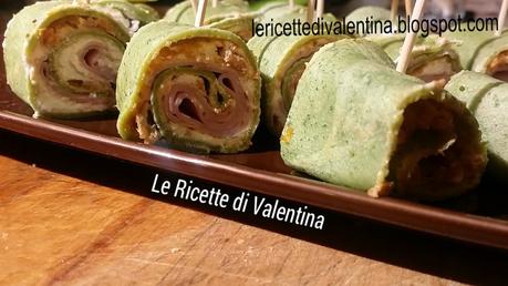 Rotolini di crepes alle erbe