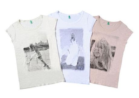 Le magliette di United Colors of Benetton per omaggiare Brigitte Bardot
