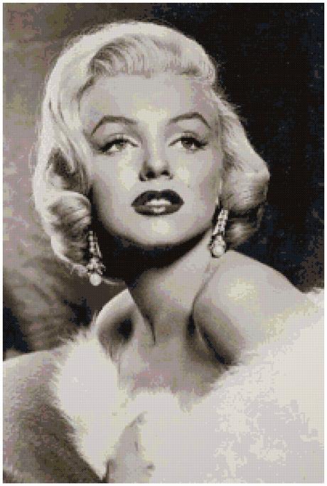 Schemi per il punto croce: Marilyn Monroe_3