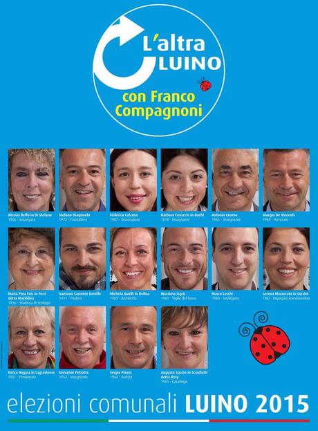 Le facce dei candidati consiglieri de 