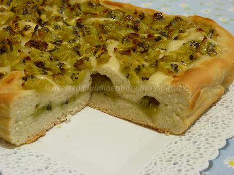 Schiacciata con kiwi e lievito madre