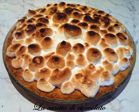 Crostata ferrero rocher meringata