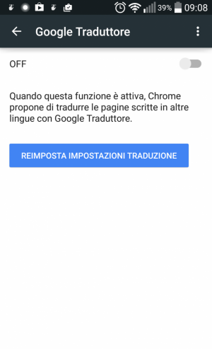 Come disattivare il pop-up di Google Traduttore su Chrome per Android