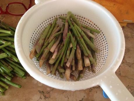 asparagi con gli scarti