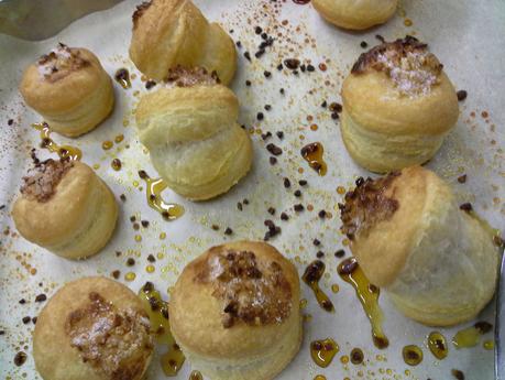 Bocconcini di sfoglia e cioccolata fondente