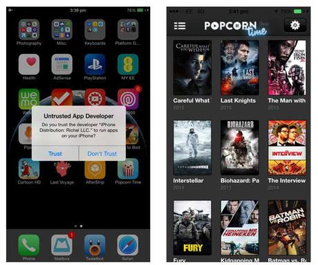 Come installare Popcorn Time su iPhone e iPad per vedere film in streaming