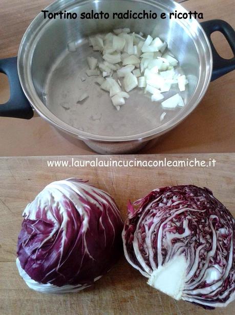 TORTINO SALATO DI SFOGLIA RADICCHIO E RICOTTA di Laura Lau