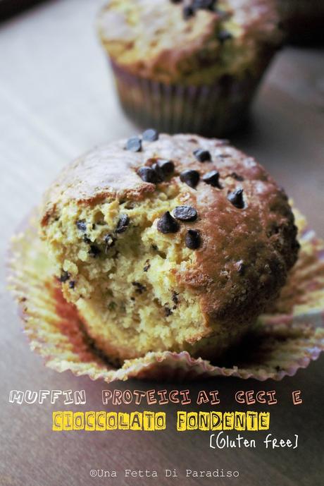 Muffin Proteici Ceci E Cioccolato Fondente [Gluten Free]