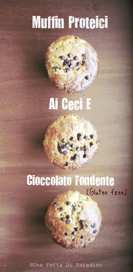 Muffin Proteici Ceci E Cioccolato Fondente [Gluten Free]