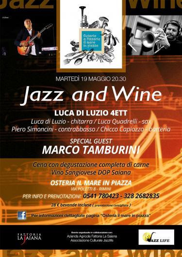 Marco Tamburini a Rimini per una serata Jazz & Wine