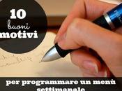 motivi programmare menù settimanale