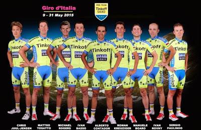 Tinkoff-Saxo, Ecco la formazione per il Giro d'Italia