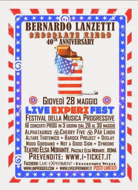 Bernardo Lanzetti celebra i 40 anni di CHOCOLATE KINGS: LiveExperiFest, ROMA