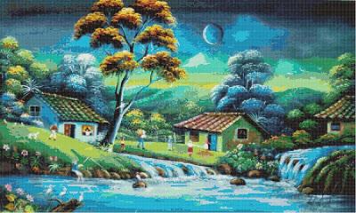 Schema per il punto croce: Paesaggio_19