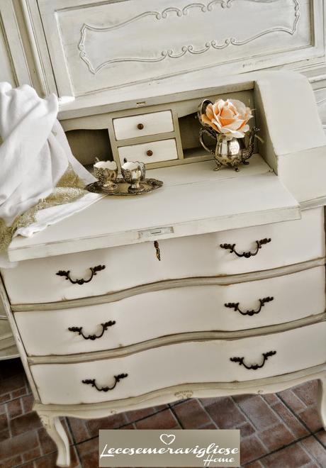 # Shabby # French # Chic # Arredamento # Secreter # White & Grey #